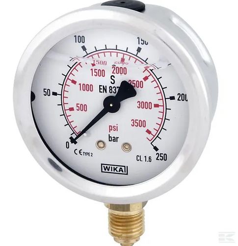 Glycerine pressure gauge, ?100 mm B711W100250D