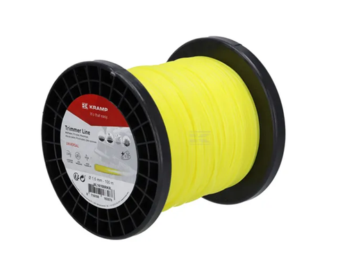 NL16100RKR Kramp trimmer line diameter 1.6 mm, 100 m, round, yellow