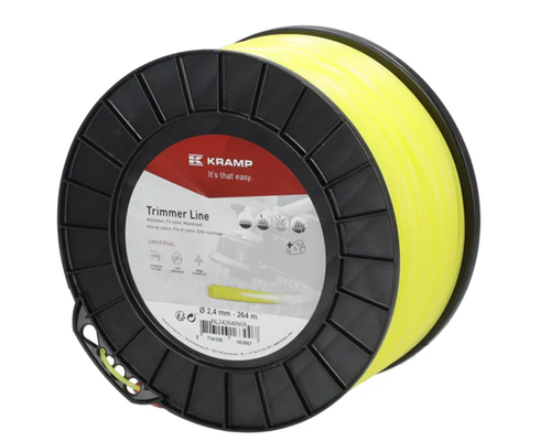 NL24264RKR Kramp trimmer line diameter 2.4 mm, 264 m, round, yellow