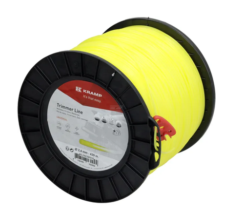 NL24439RKR Kramp trimmer line diameter 2.4 mm, 439 m, round, yellow