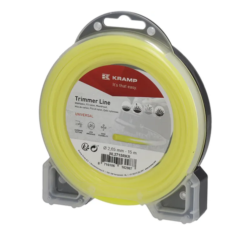 NL2715RKR Kramp trimmer line diameter 2.65 mm, 15 m, round, yellow