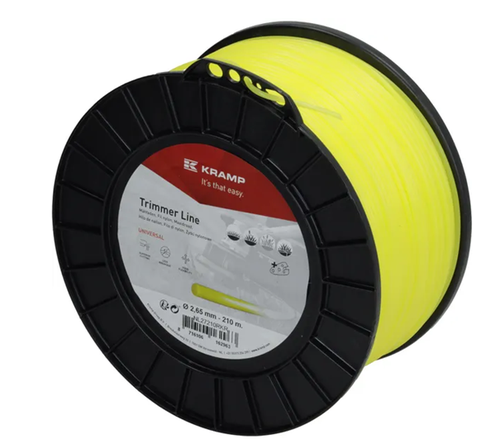 NL27210RKR Kramp trimmer line diameter 2.65 mm, 210 m, round, yellow