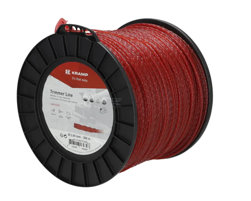 NL27360TCKR Kramp trimmer line diameter 2.65 mm, 360 m, spiral, flexible, red