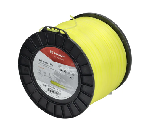 NL30281RKR Kramp trimmer line diameter 3 mm, 281 m, round, yellow