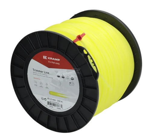 NL33232RKR Kramp trimmer line diameter 3.3 mm, 232 m, round, yellow