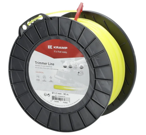 NL3390RKR Kramp trimmer line diameter 3.3 mm, 90 m, round, yellow