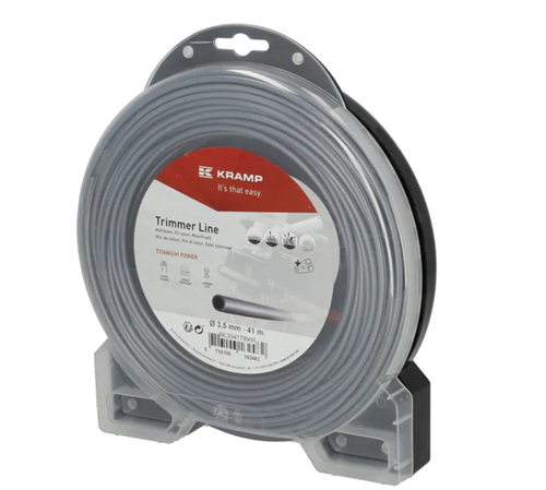 NL3541TRKR Kramp Titanium Power trimmer line diameter 3.5 mm, 41 m, round, gray