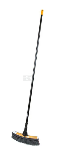 Fixed road broom with handle