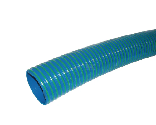 Suction and discharge blue-green PVC hose 203mm / 10m roll